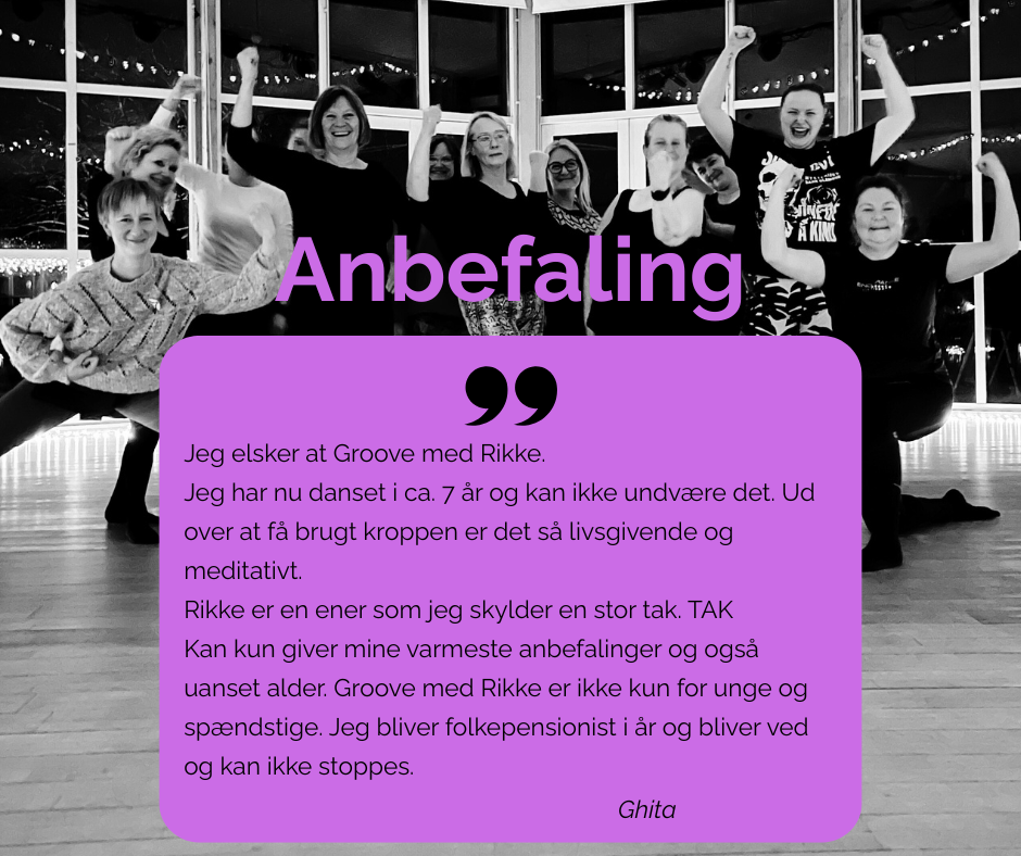 Anbefaling fra Ghita der danser Groove hos Rikke hver torsdag.